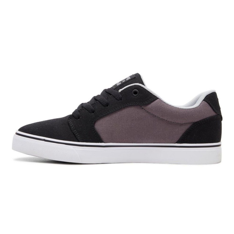 Black / Grey DC Anvil Men's Skate Shoes | 94638-LQBF