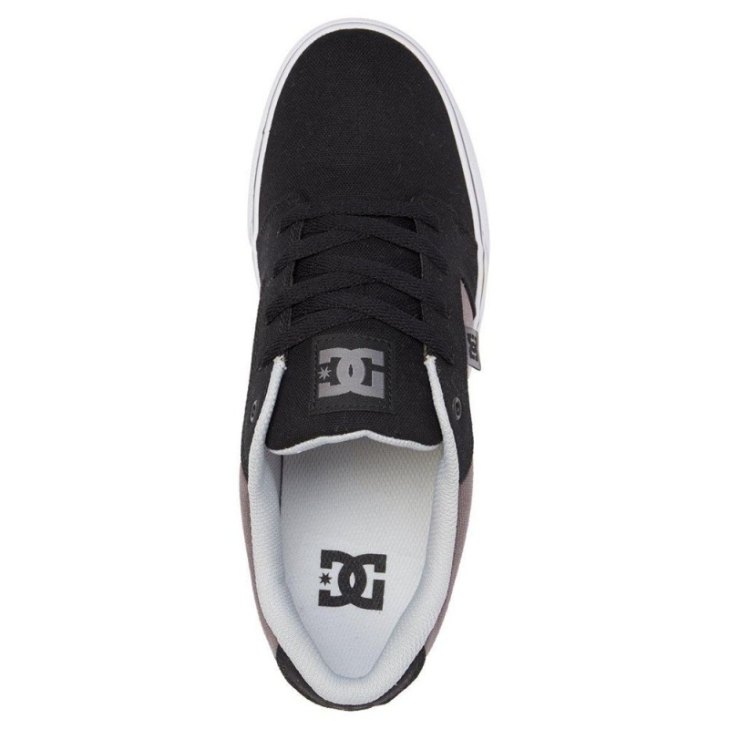 Black / Grey DC Anvil Men's Skate Shoes | 94638-LQBF