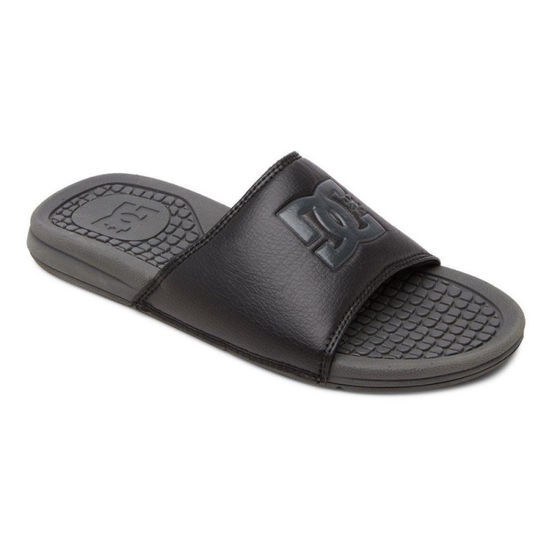 Black / Grey DC Bolsa Men's Sandals | 70695-BUTO