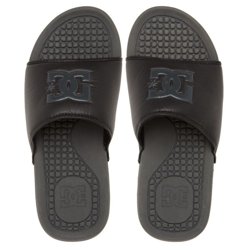 Black / Grey DC Bolsa Men's Sandals | 70695-BUTO