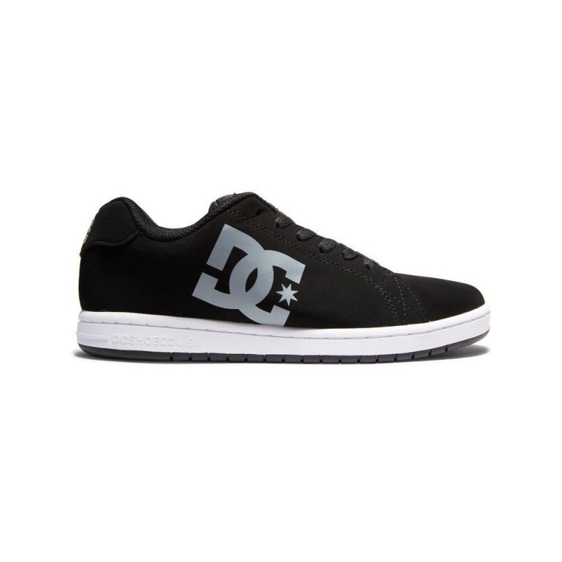 Black / Grey DC Gaveler Men\'s Skate Shoes | 06293-BTDV