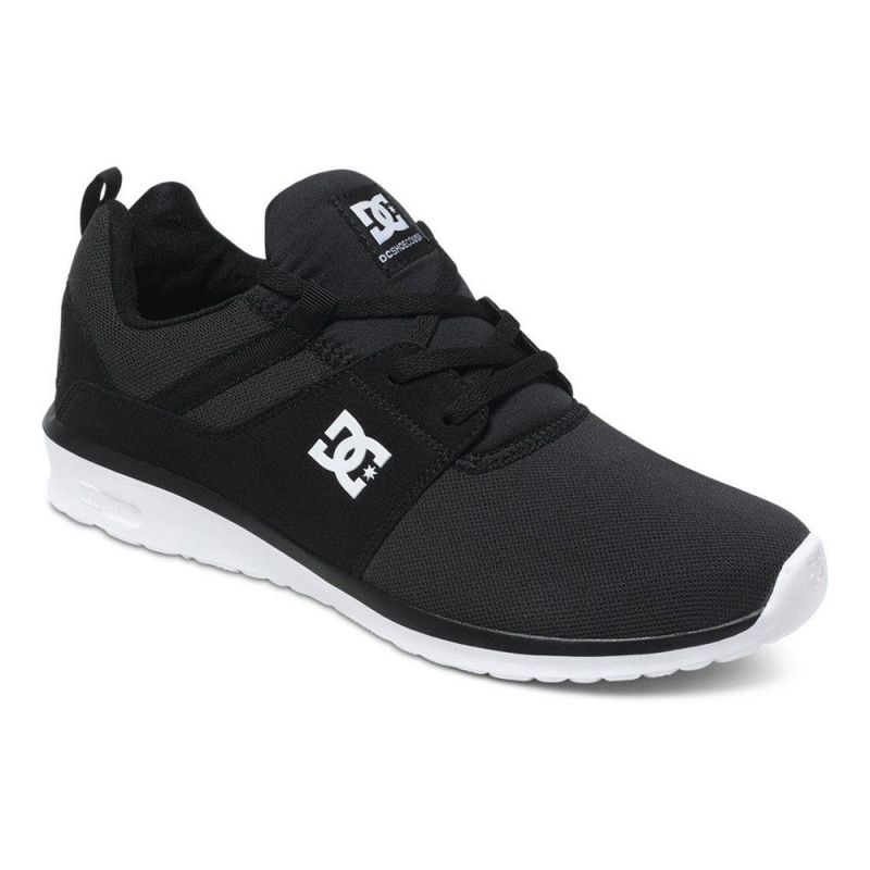 Black / Grey DC Heathrow Men's Trainers | 75301-YWQS