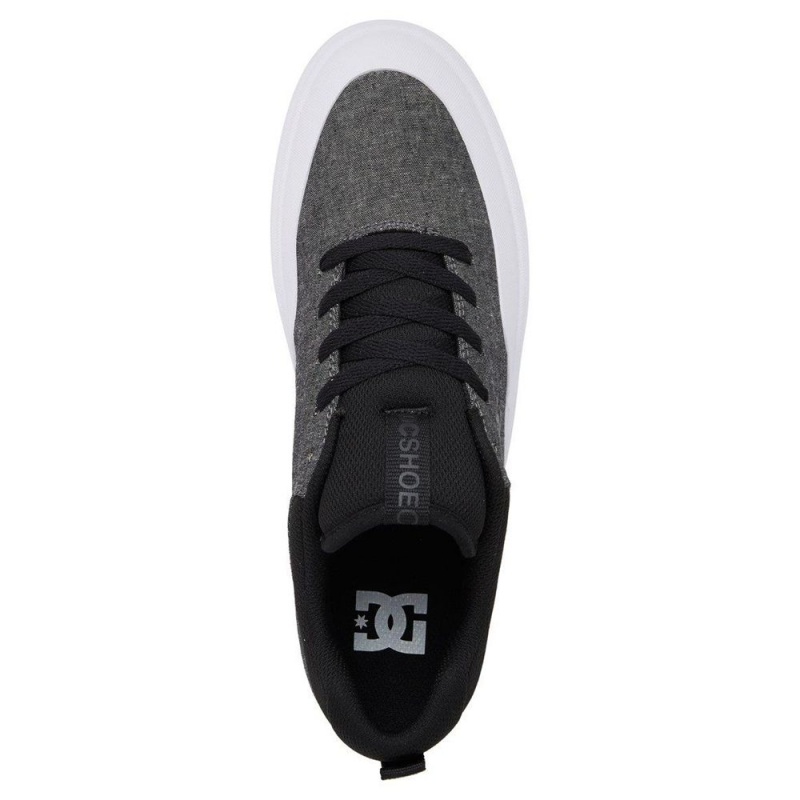 Black / Grey DC Infinite Men's Skate Shoes | 73156-QJGI