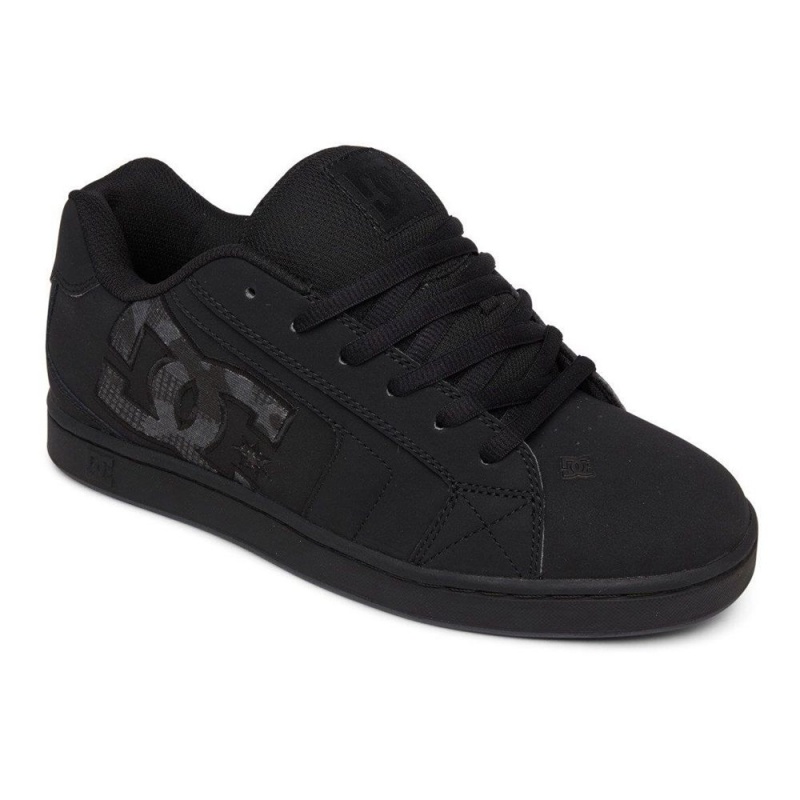 Black / Grey DC Net Men's Skate Shoes | 73941-TEAJ