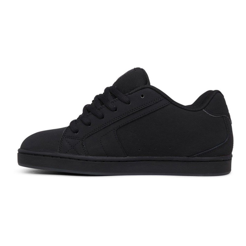 Black / Grey DC Net Men's Skate Shoes | 73941-TEAJ