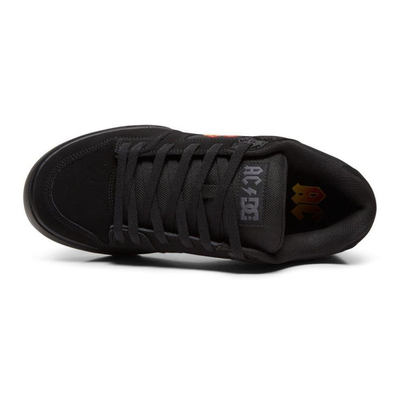 Black / Grey DC Pure Men's Skate Shoes | 62097-WMXR