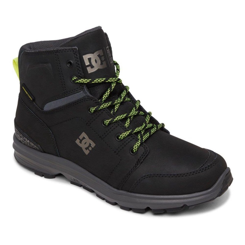 Black / Grey DC Torstein Men's Boots | 61293-DARX