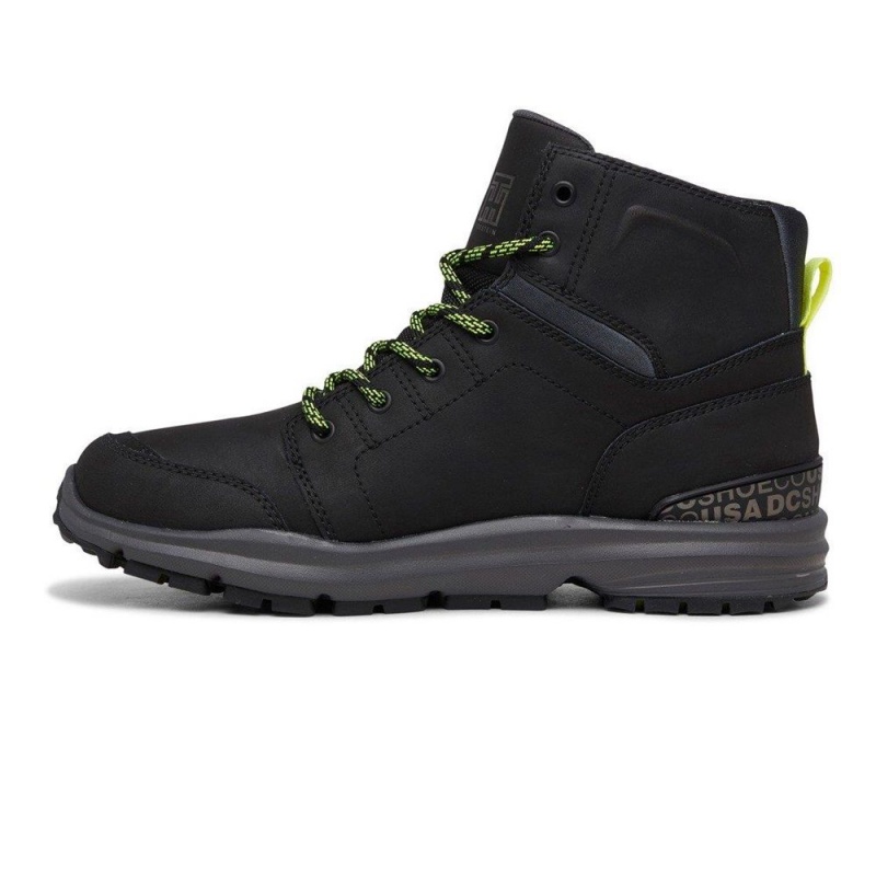 Black / Grey DC Torstein Men's Boots | 61293-DARX