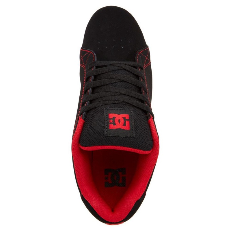 Black / Red DC Gaveler Men's Skate Shoes | 85960-IZMJ