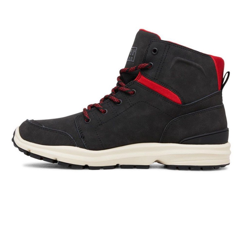 Black / Red DC Torstein Men's Boots | 15983-AKYL