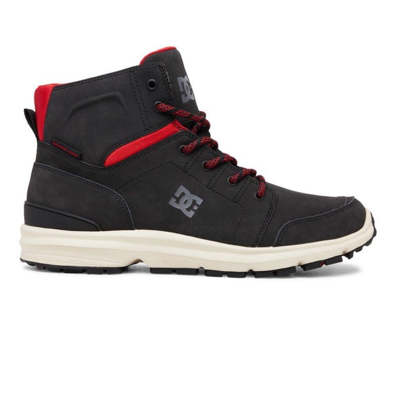 Black / Red DC Torstein Men\'s Boots | 15983-AKYL