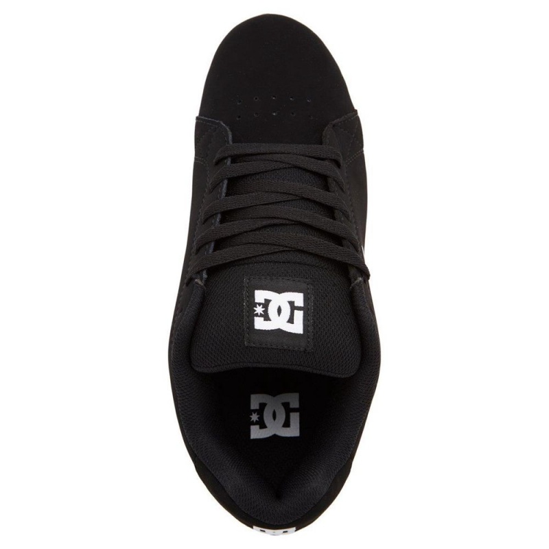 Black / White DC Gaveler Men's Skate Shoes | 41780-OIWF