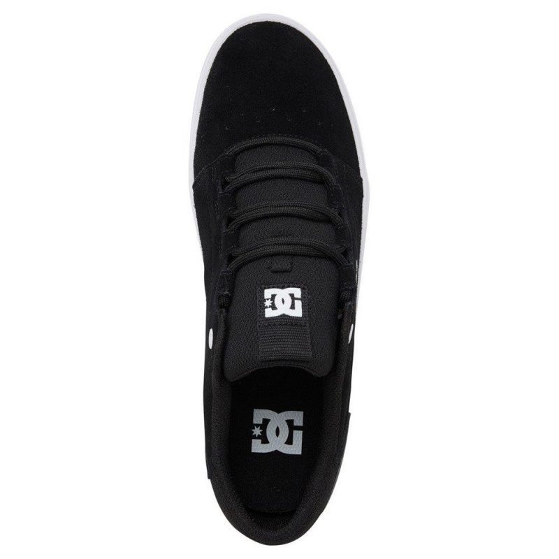 Black / White DC Hyde Men's Skate Shoes | 28610-TBJC