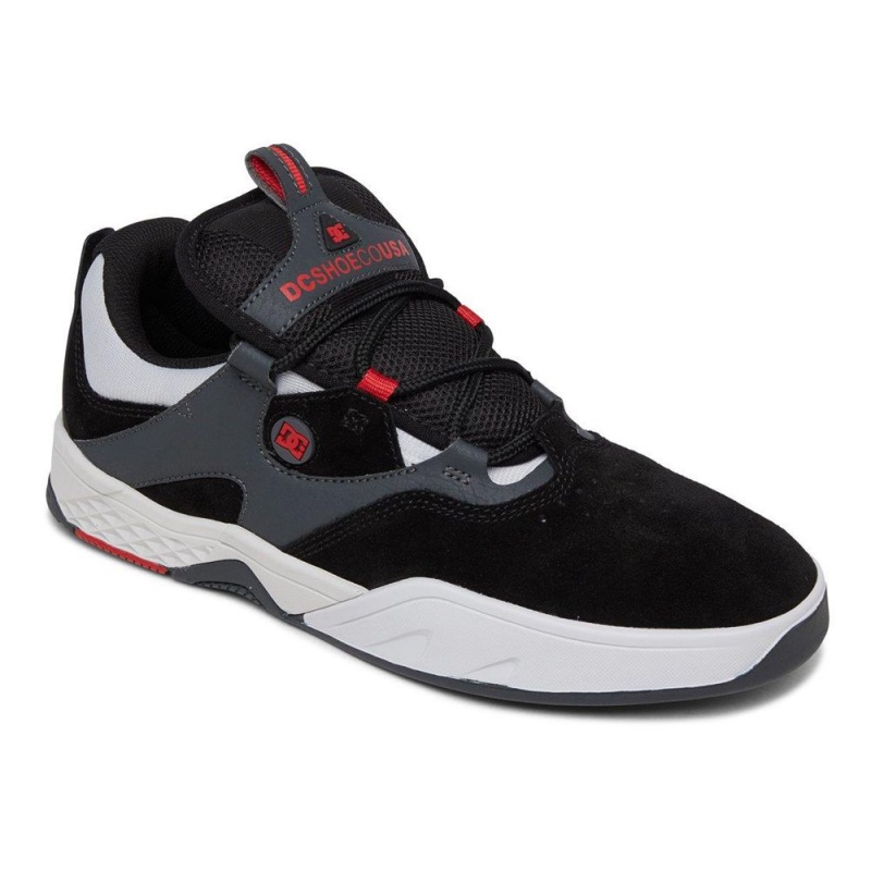 Black / White DC Kalis Men's Trainers | 39180-EAWX