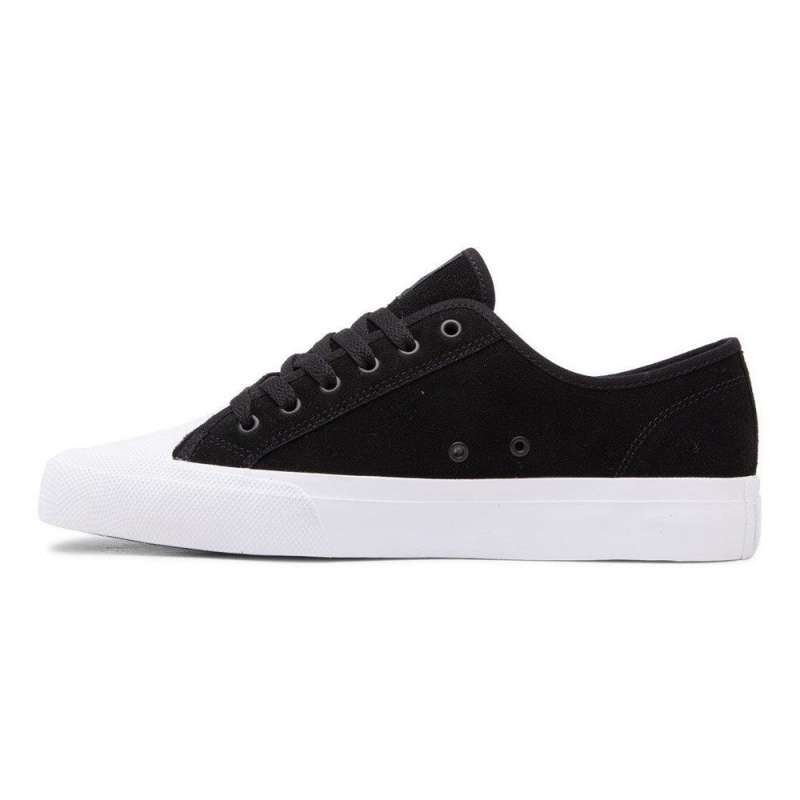 Black / White DC Manual Men's Skate Shoes | 96480-YHWJ