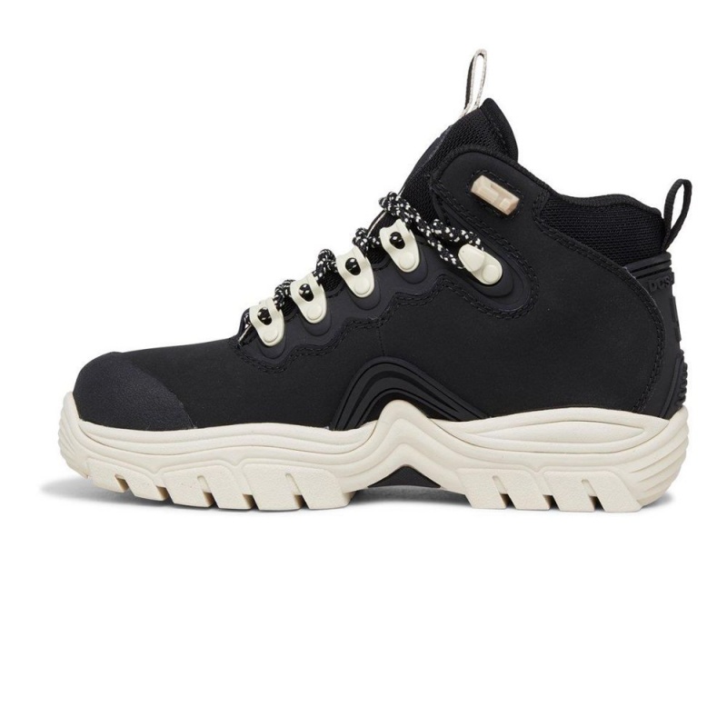 Black / White DC Navigator Women's Boots | 06597-PVJD