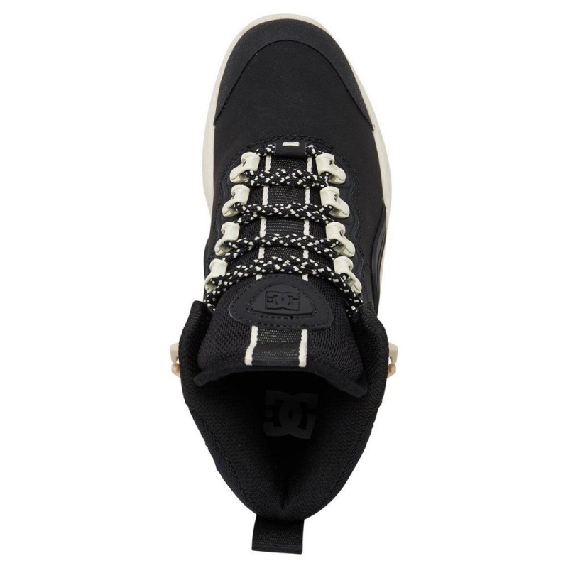 Black / White DC Navigator Women's Boots | 06597-PVJD