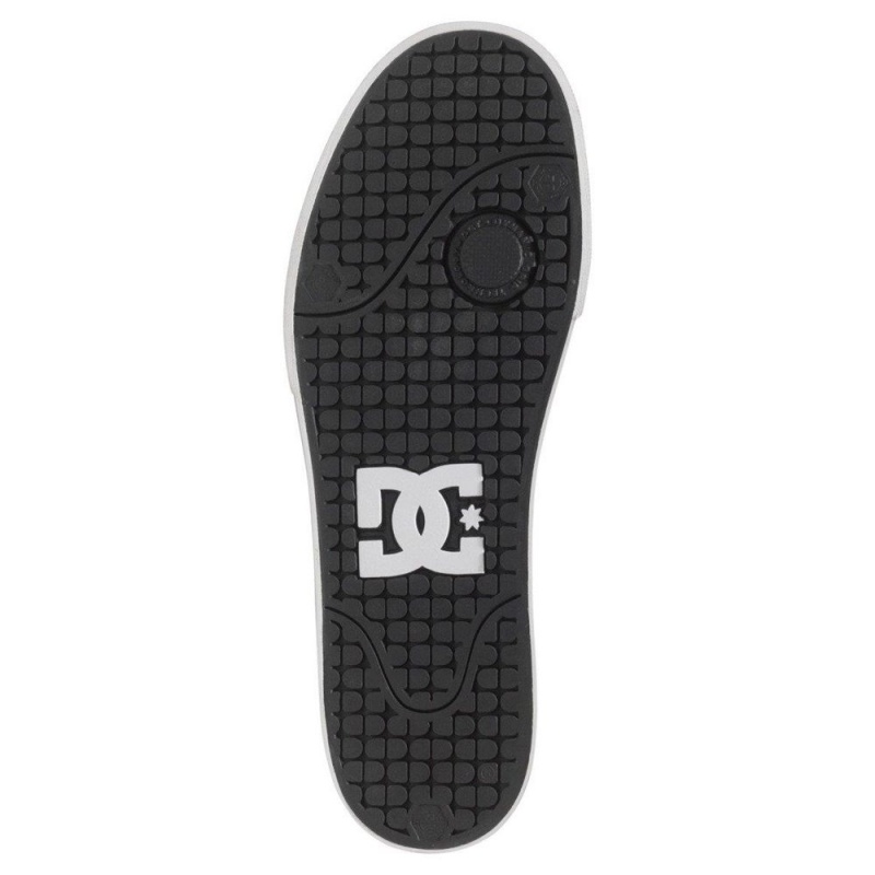 Black / White DC Pure Men's Skate Shoes | 52894-XRWO