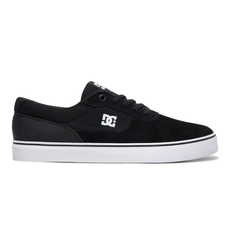 Black / White DC Switch Men\'s Skate Shoes | 23594-HOLA