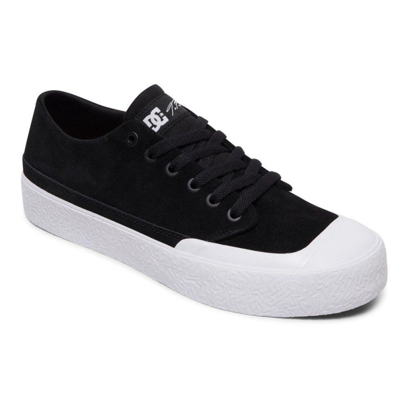 Black / White DC T-Funk Men's Skate Shoes | 82935-BYML