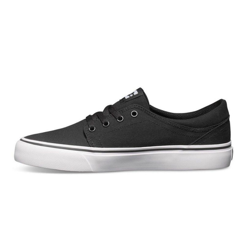 Black / White DC Trase Men's Skate Shoes | 63945-BMGY