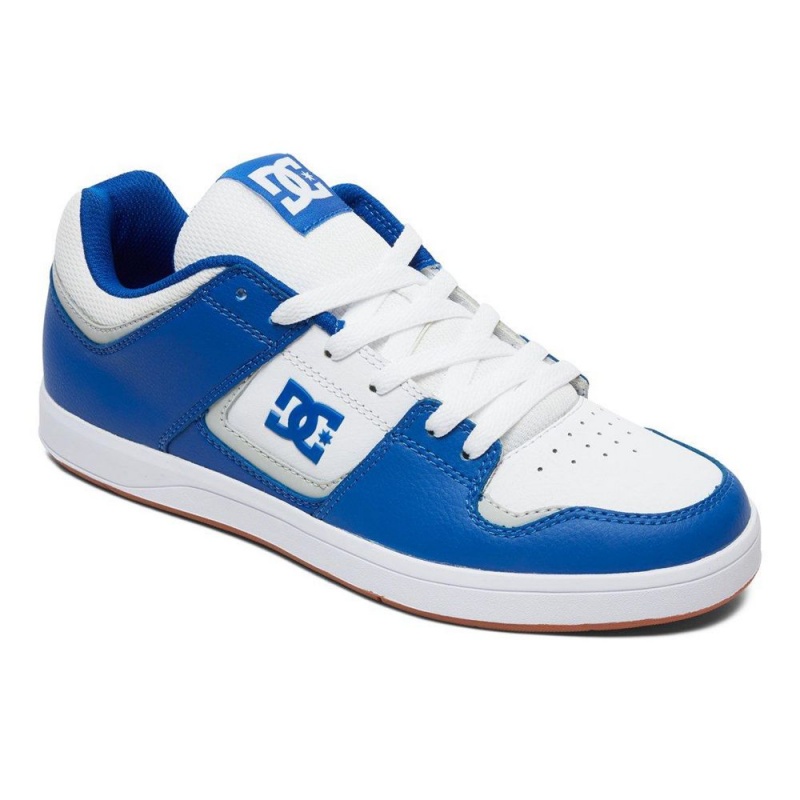 Blue / White DC Cure Men's Skate Shoes | 81506-JNOI