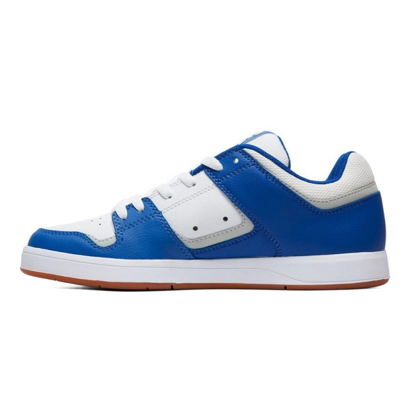 Blue / White DC Cure Men's Skate Shoes | 81506-JNOI