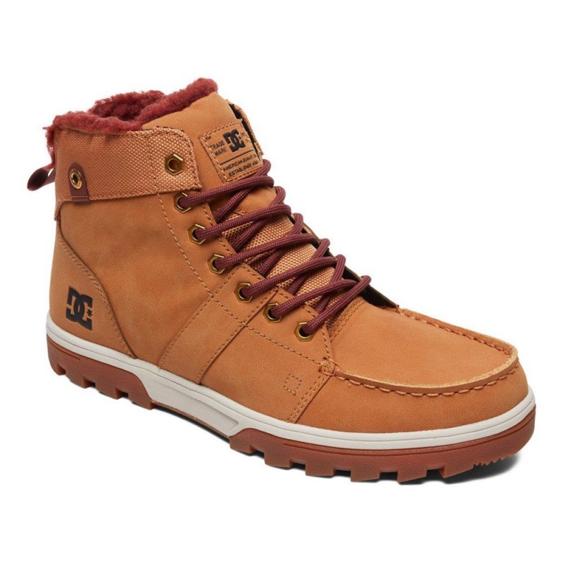 Brown DC Woodland Men's Boots | 34752-EXKT