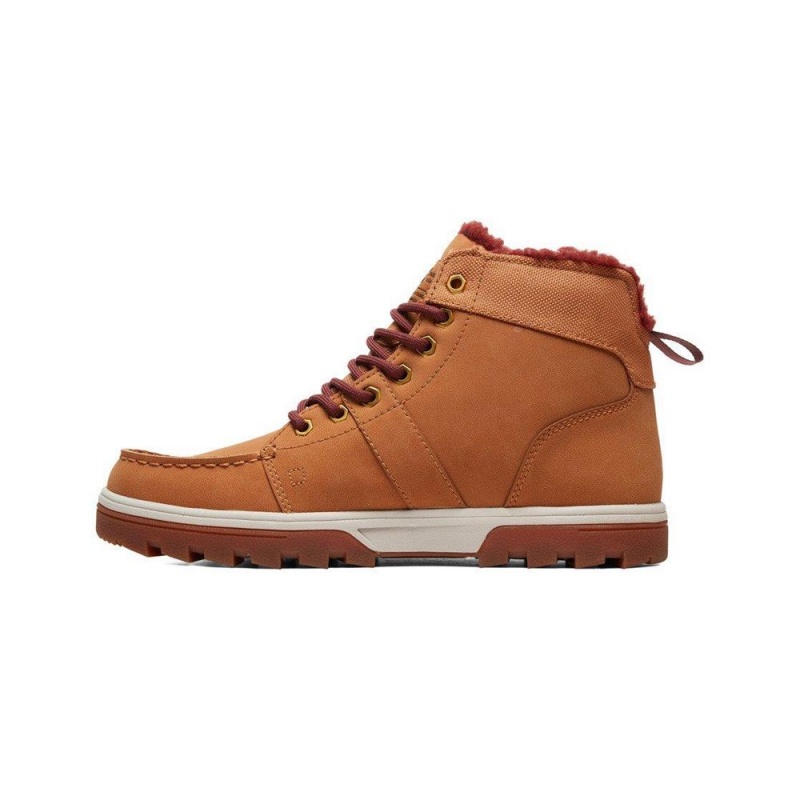 Brown DC Woodland Men's Boots | 34752-EXKT