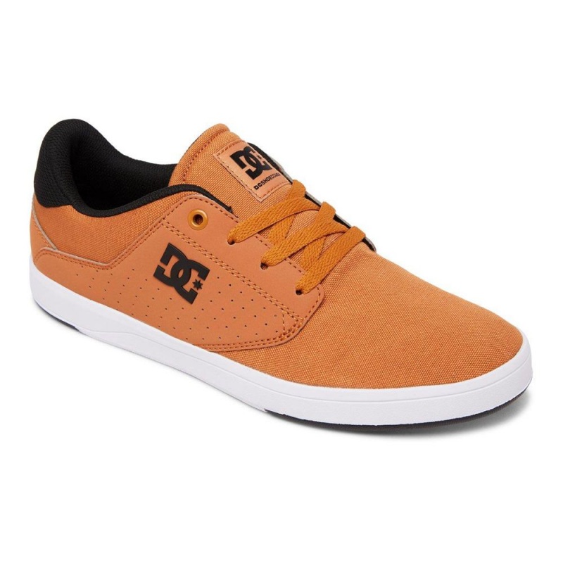 Brown / Black DC Plaza Men's Skate Shoes | 83716-GSPD