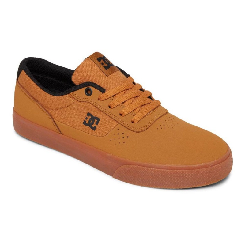 Brown / Black DC Switch Men's Skate Shoes | 17384-TOAB