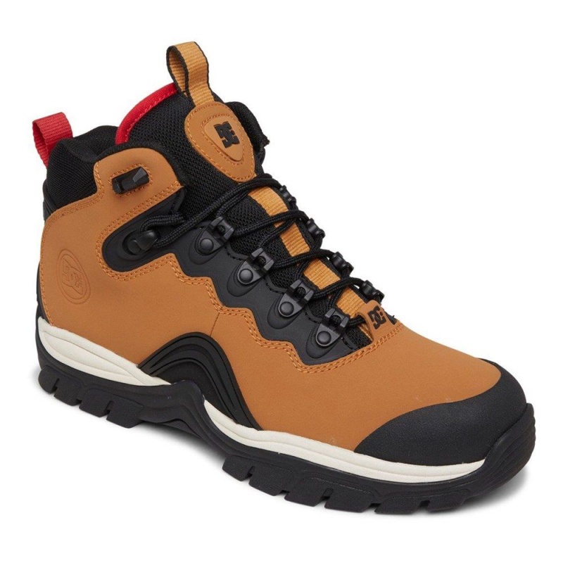 Brown / Red DC Navigator Men's Boots | 01986-IQRU