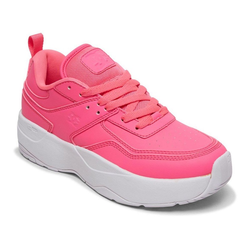 Dark Pink DC E.Tribeka Women's Trainers | 25893-CJFA