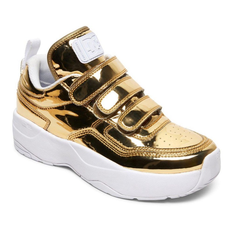 Gold DC E.Tribeka Women's Trainers | 82916-THOP