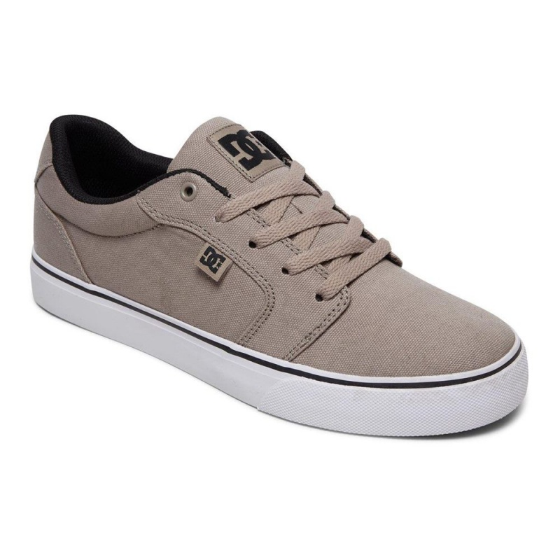 Grey DC Anvil Men's Skate Shoes | 02915-MPBR