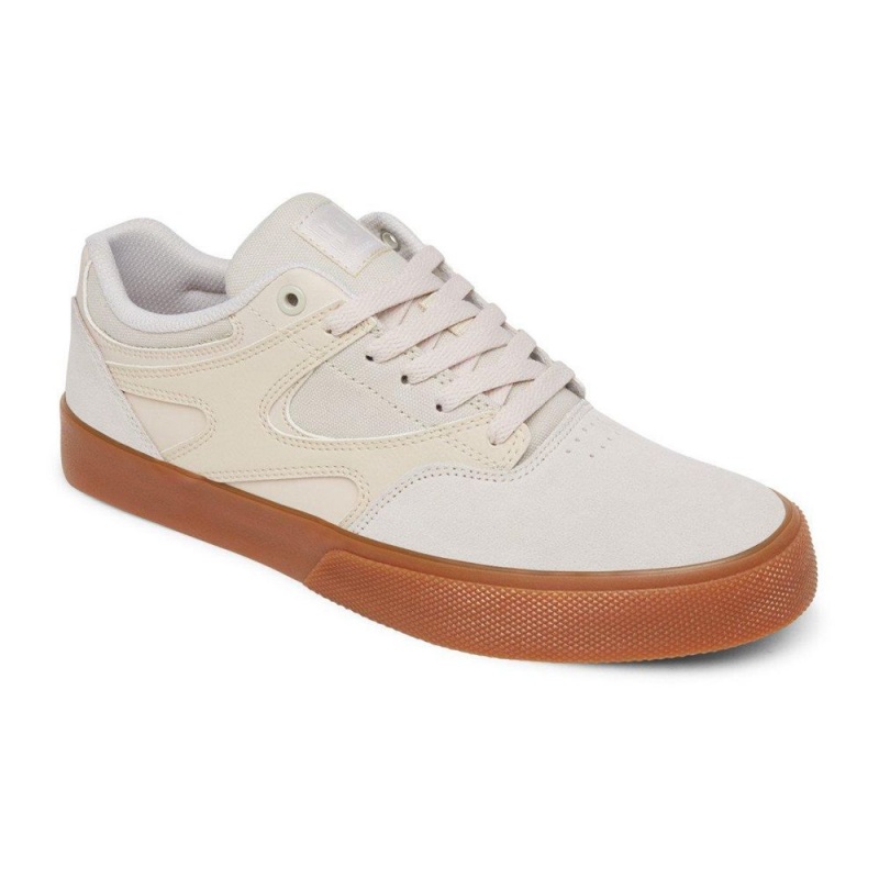 Grey DC Kalis Vulc Men's Skate Shoes | 45786-XYMA