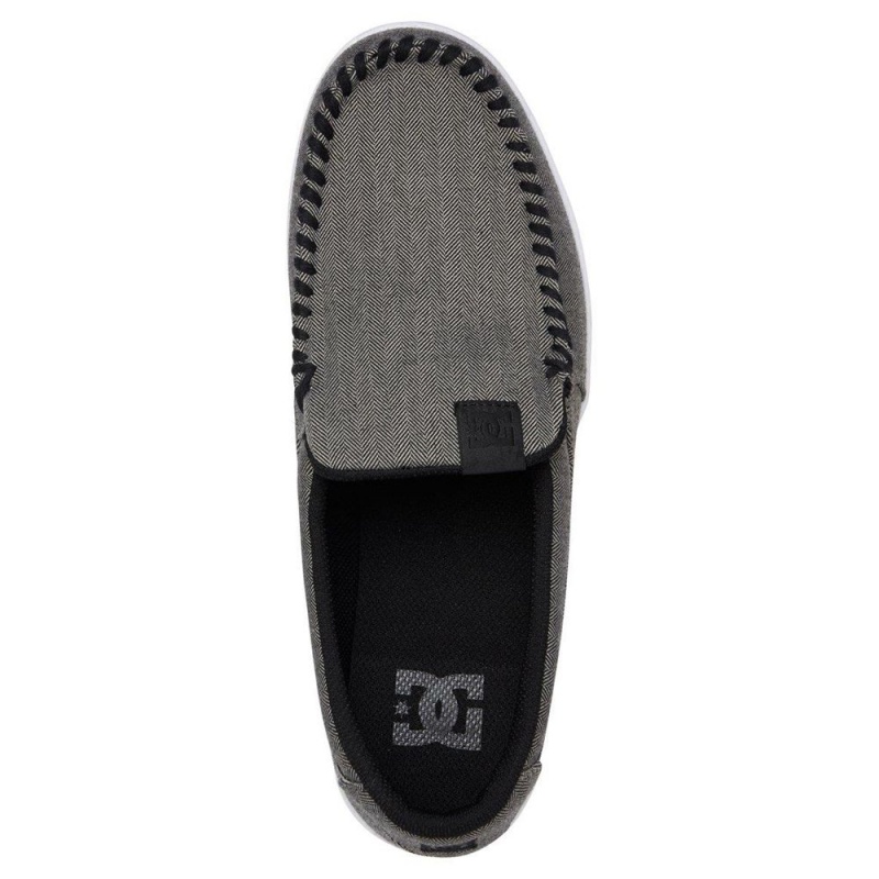 Grey DC Villain Men's Skate Shoes | 25460-CJSF