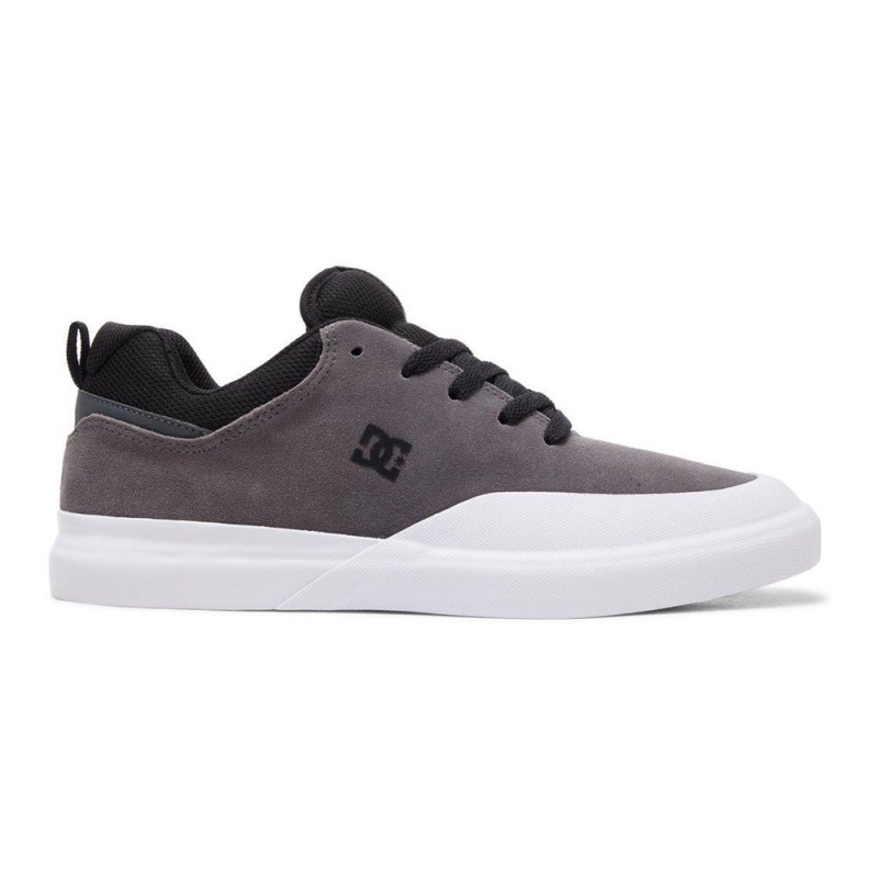 Grey / Black DC Infinite Men\'s Skate Shoes | 82765-EILD