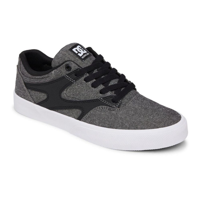 Grey / Black DC Kalis Vulc Men's Skate Shoes | 96431-GTDK