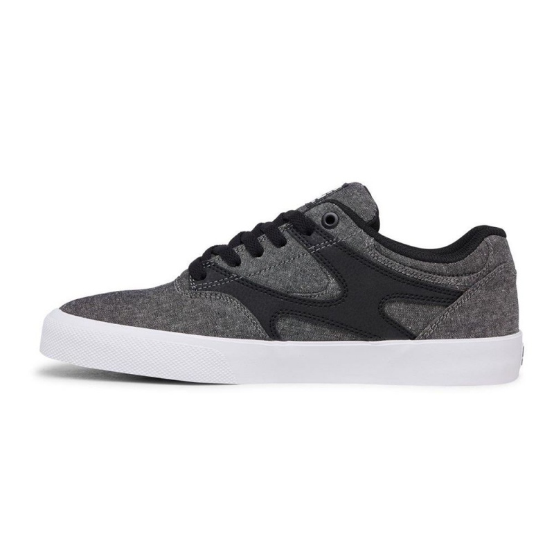 Grey / Black DC Kalis Vulc Men's Skate Shoes | 96431-GTDK