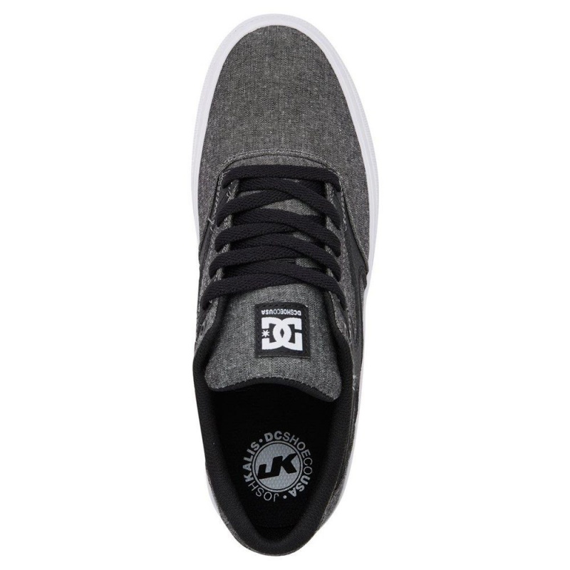 Grey / Black DC Kalis Vulc Men's Skate Shoes | 96431-GTDK