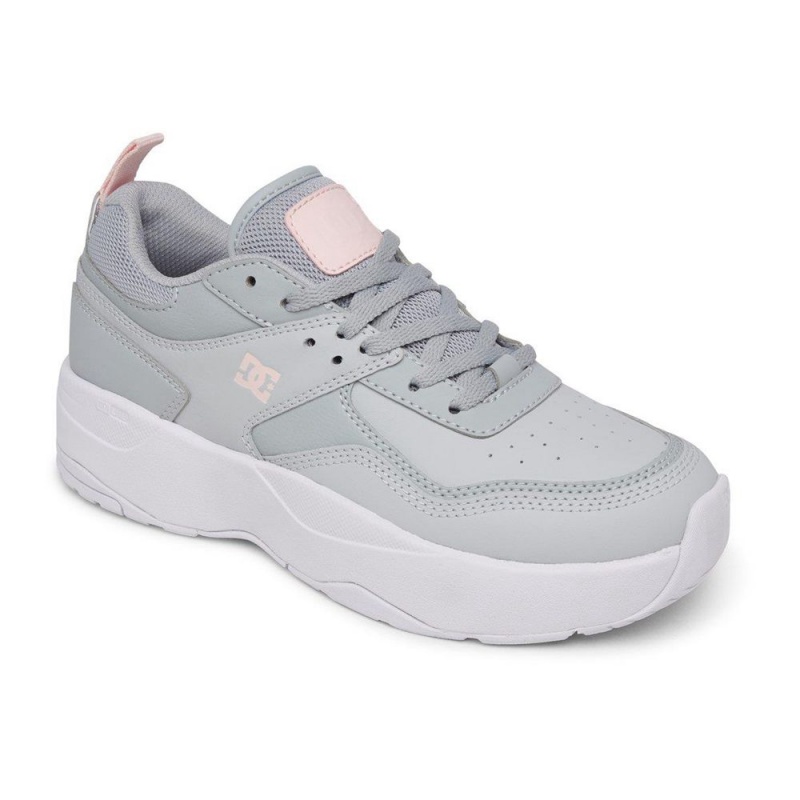 Grey / Pink DC E.Tribeka Women's Trainers | 05728-NCJI