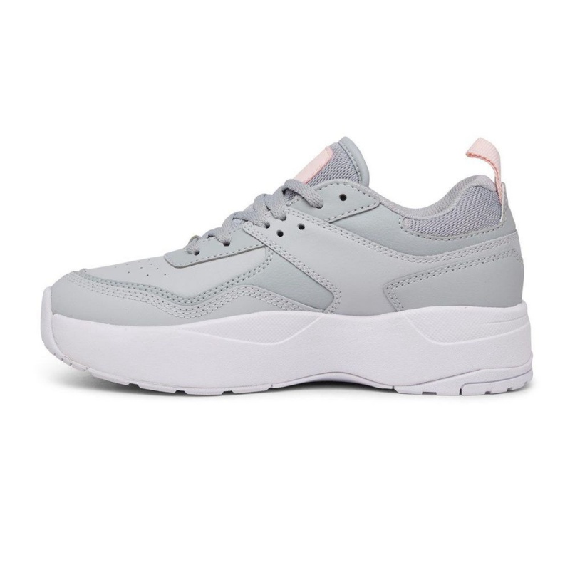 Grey / Pink DC E.Tribeka Women's Trainers | 05728-NCJI