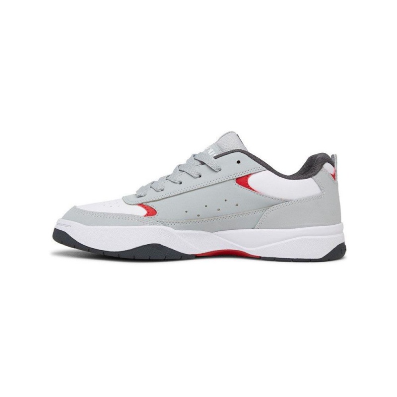 Grey / White DC Penza Men's Trainers | 94315-HGUJ