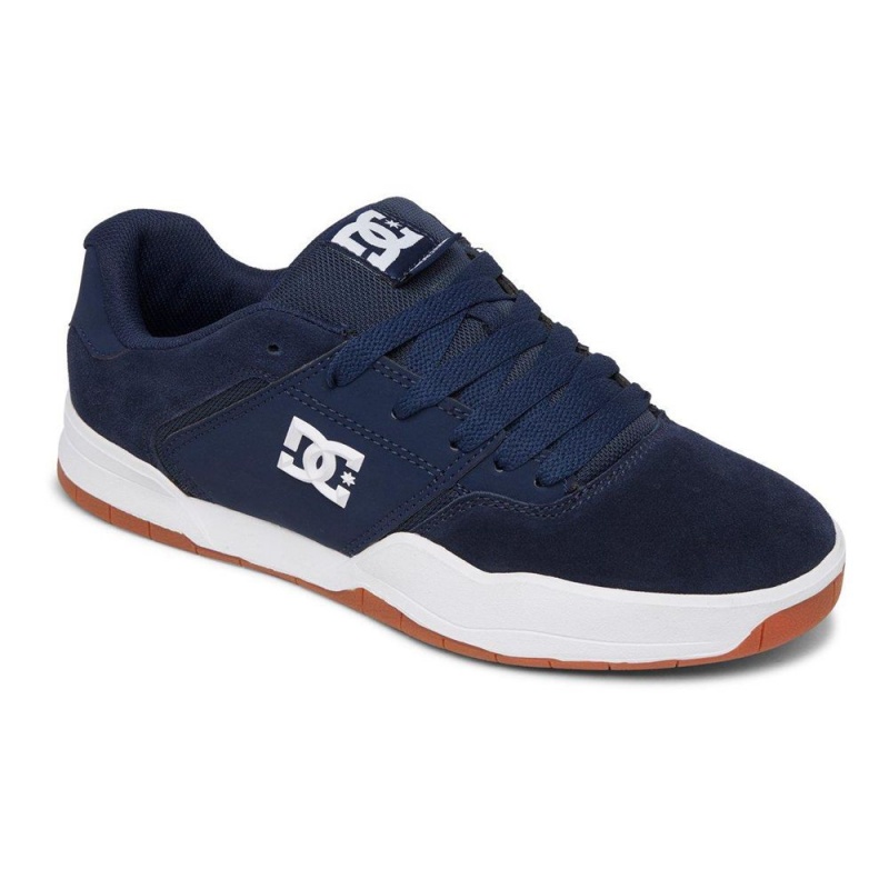 Navy / White DC Central Men's Trainers | 12075-QCIO