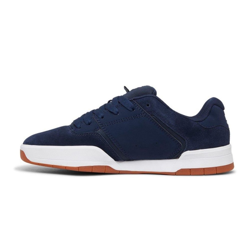 Navy / White DC Central Men's Trainers | 12075-QCIO