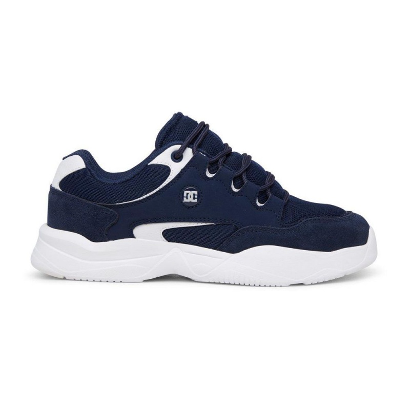 Navy / White DC Decel Men\'s Trainers | 42567-AJVF