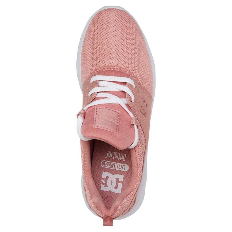 Pink DC Heathrow Women's Trainers | 79146-LYXU