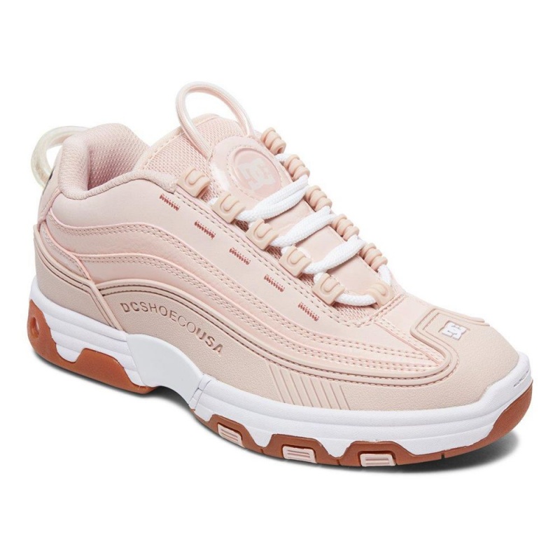 Pink DC Legacy OG Women's Trainers | 35601-CDIG