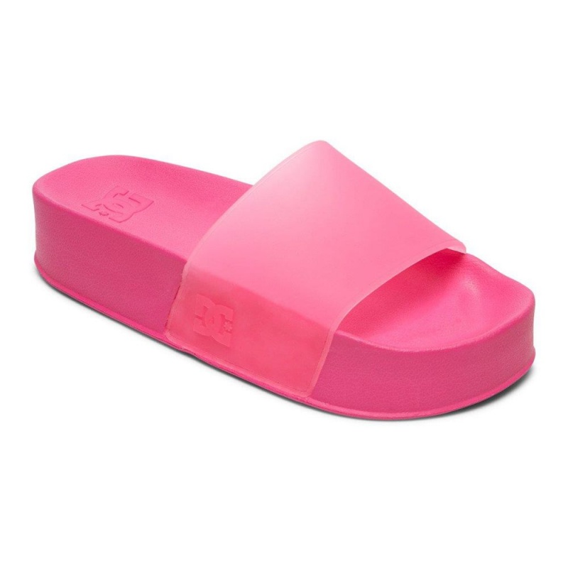 Pink DC Slides Women's Sandals | 07248-AYUH